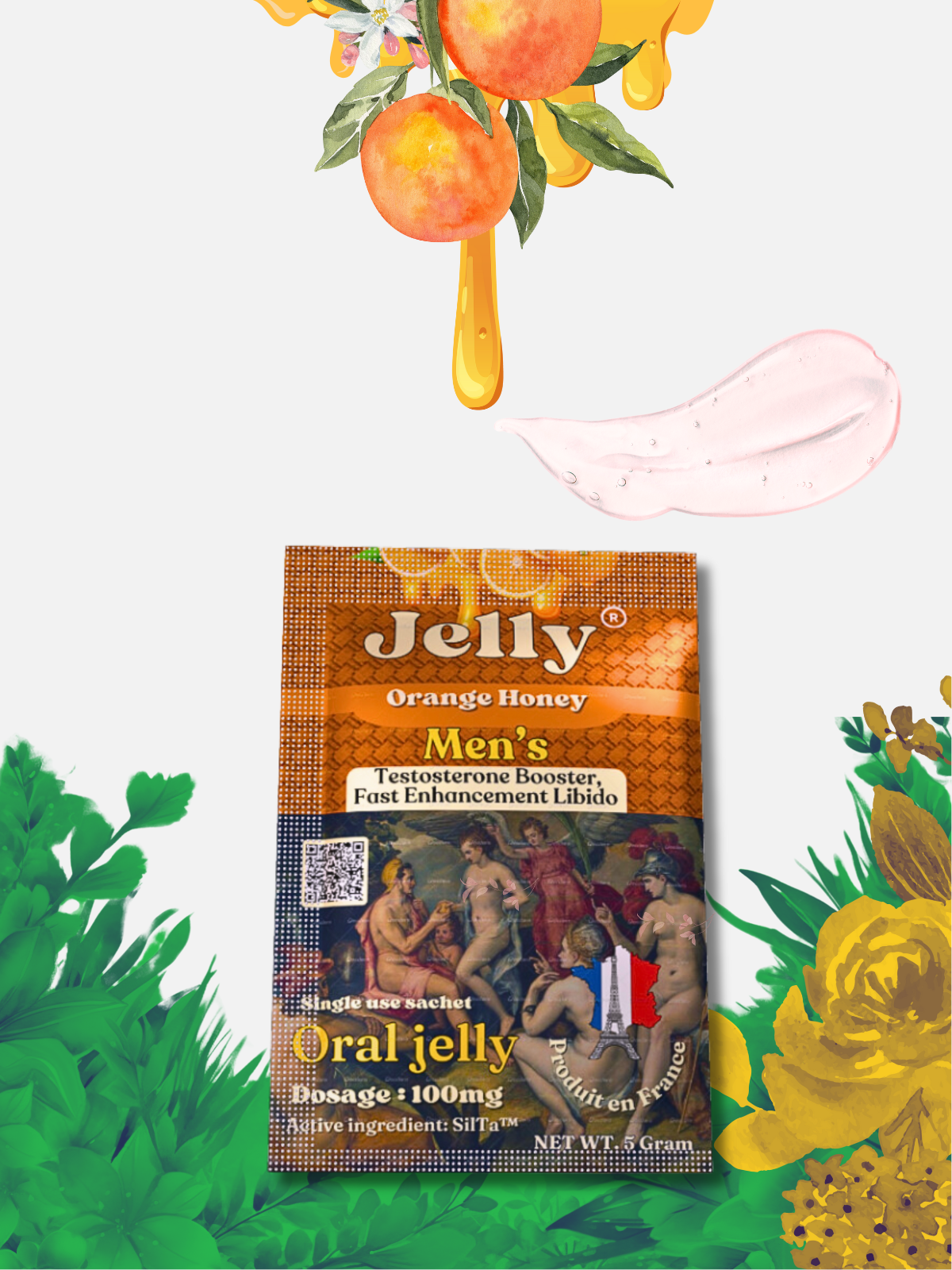 Oral Jelly™ 100mg Strength, Orange Blossom flavor, Single pack