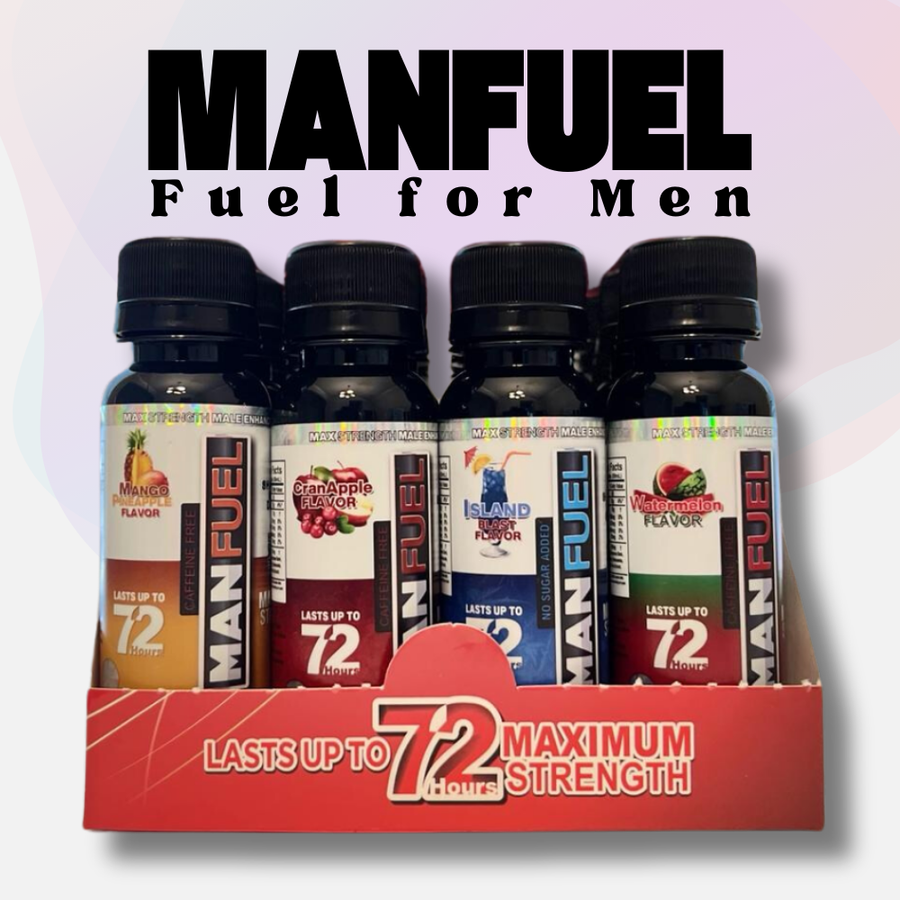 Manfuel Liquid Shooter - 3 fl. oz. Tropical Fruits Flavor, 12 CT