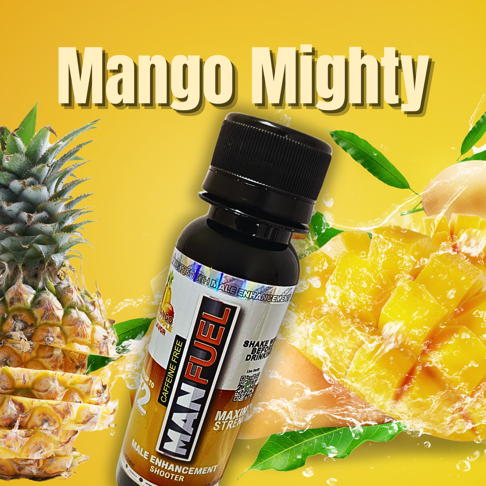 Manfuel Liquid Shooter - 3 fl. oz. Mango Pineapple Flavor, Single Bottle