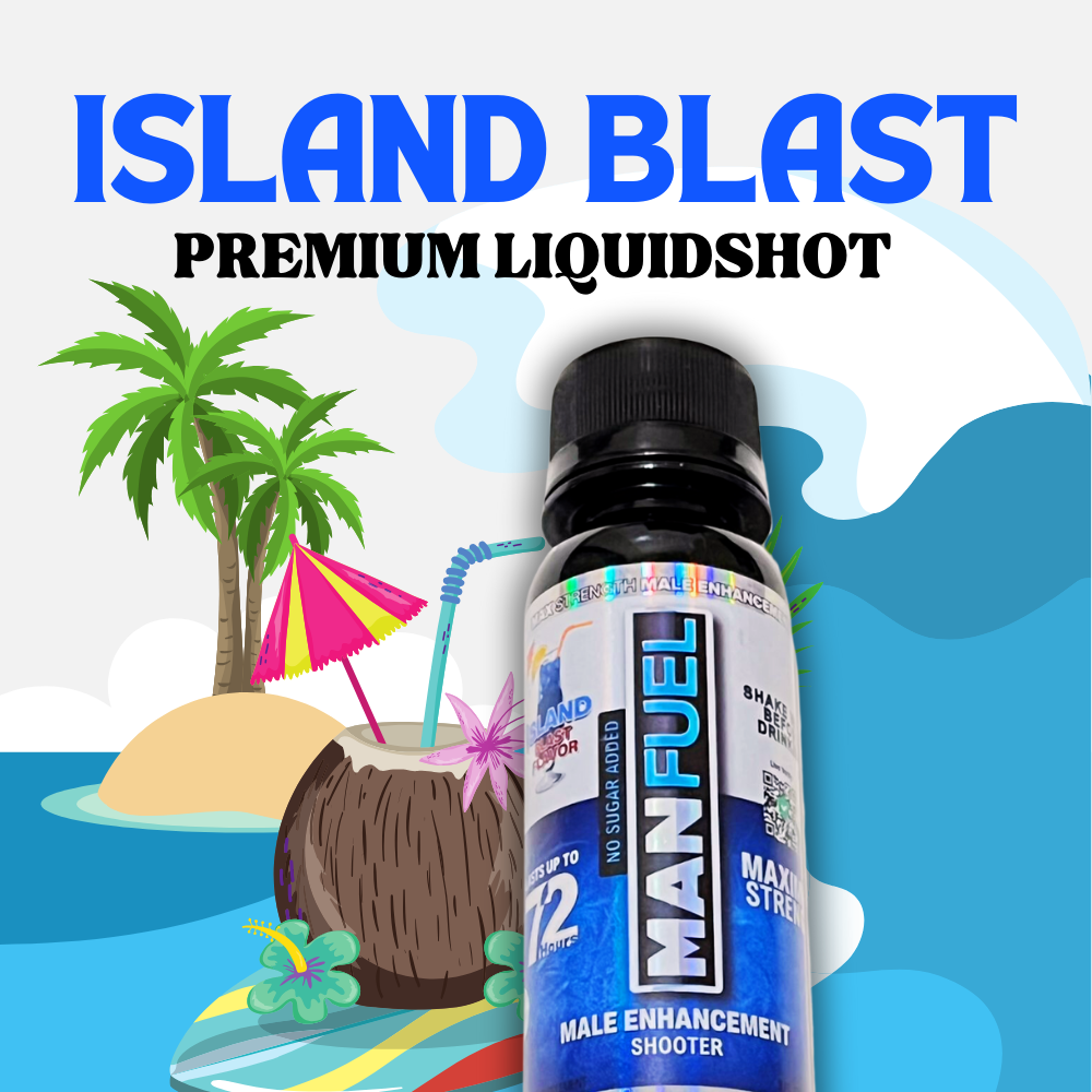 Manfuel Liquid Shooter - 3 fl. oz. Island Blast Flavor, 12 CT