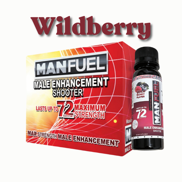 Manfuel Liquid Shooter - 3 fl. oz. Wildberry Flavor, 12 CT