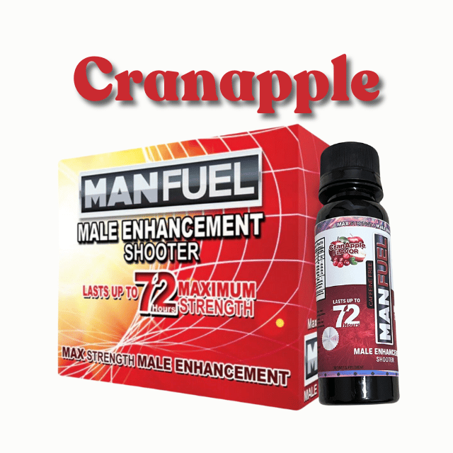 Manfuel Liquid Shooter - 3 fl. oz. Cranberry Apple Flavor, 12 CT