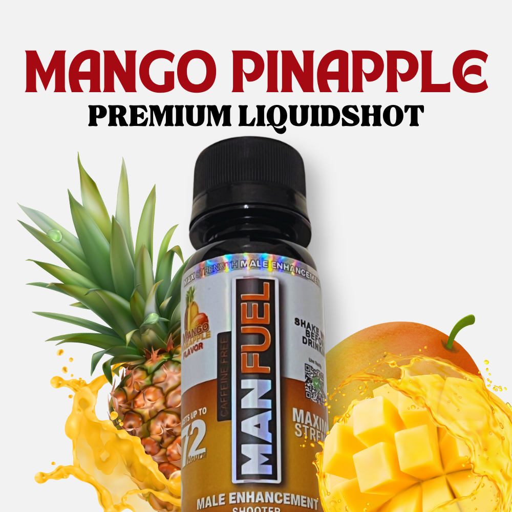 Manfuel Liquid Shooter - 3 fl. oz. Mango Pineapple Flavor, 12 CT