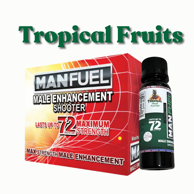 Manfuel Liquid Shooter - 3 fl. oz. Tropical Fruits Flavor, 12 CT