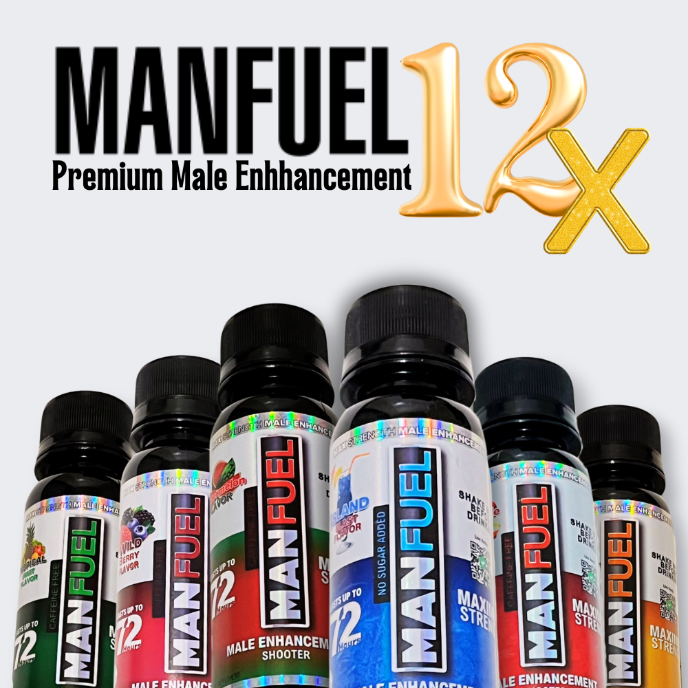 Manfuel Liquid Shooter - 3 fl. oz. Island Blast Flavor, 12 CT