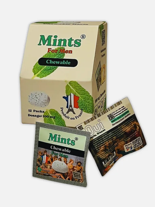 Chewable Mints - Pill For Men, Infused with Breath Freshener, 12 CT (Chewable Pill)